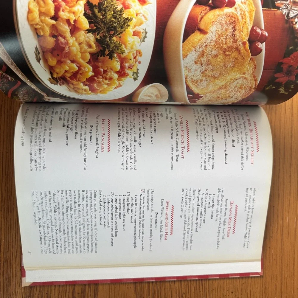 The Best of Country Cooking 1999 Reiman Publications Hardcover‎ Cookbook Gingham